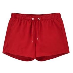 Dagi Red Fashion Woven Regular Waist Short Leg Shorts, Rood, S, rood, S