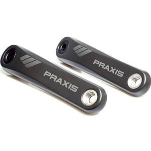 Praxis E-bike Carbon E-Crank-Isis-Bosch/Yamaha, uniseks, volwassenen, zwart, 165 mm EU