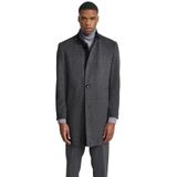 Donkergrijze Tussenjas - Zonder Capuchon - Met Stretchfunctie - Lange Mouwen