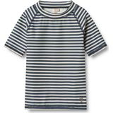 T-shirt - Gestreept - Jersey - Ronde Hals - Kwartmouw