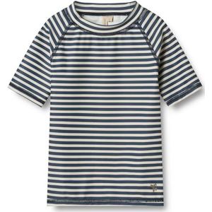 T-shirt - Gestreept - Jersey - Ronde Hals - Kwartmouw