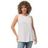 Ulla Popken - Top - Wit - Jersey - Mouwloos