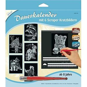 Mammut - krasfoto's - permanente kalender dieren, 6 foto's van elk ca. 10,5 x 14,4 cm, zilver Tiere 1