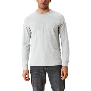 s.Oliver Heren T-shirt met lange mouwen regular fit, gemengd grijs, S