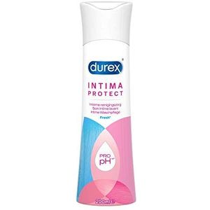 Durex Intimate Protect Gel Intieme Hygiëne Verfrissend 2In1, Formula Pro-Ph, Hypoallergeen en vrij van kunstmatige kleurstoffen - 200 ml