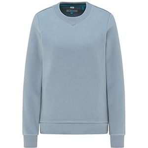 EUCALY Dames sweater, grijs/blauw, XXL