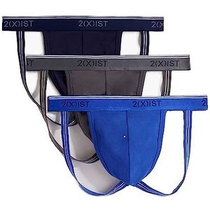 2(X) IST Men's Cotton Stretch Jock Strap 3-Pack