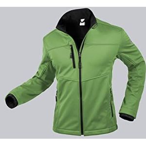 BP 1696-571 softshelljas voor heren, gemaakt van 100% polyester, groen, maat L