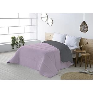 BOHEME Omkeerbaar dekbed, tweekleurig, roze/grijs, voor bedden van 150 cm (250 x 270 cm)
