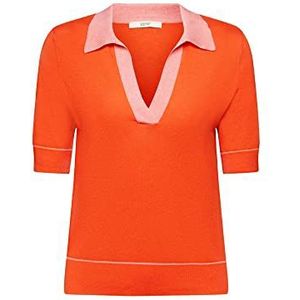 ESPRIT Dames 023EE1I306 trui, 638/ORANGE RED 4, S, 638/oranje rood 4, S