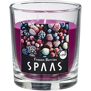 SPAAS Geurkaars in transparant glas winter, ± 25 uur - Frozen Berries