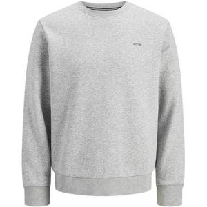 JACK & JONES Jprblunathan Sweat Crewneck, lichtgrijs gem., XXL