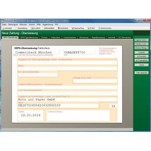 bits & paper BP0014 WinBankformular 5.1 software (software voor bankformulier) – ook voor sepa-overbrengingen, sepa-berekeningschecks en verder SEPA – bankformules