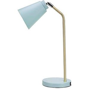 Pauleen Charm Bureaulamp - lichtblauw/goud