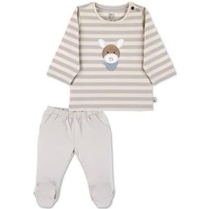 Sterntaler Baby-jongens GOTS Set lange mouwen shirt en broek shirt met lange mouwen, lichtgrijs, 68