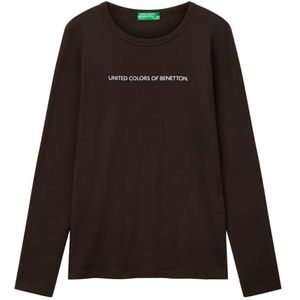 United Colors of Benetton T-shirt voor dames, Bruin, S