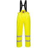 Portwest S780 Bizflame Regen Ongevoerd-Hi-Vis Antistatische FR Broek, Geel, Grootte XXXL