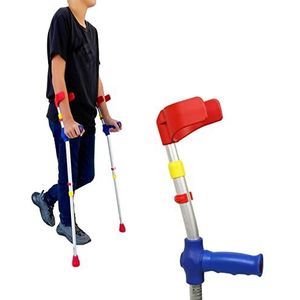 PEPE - Elleboog Krukken voor Kinderen (x2 Units), Kleurrijke Onderarm Krukken, Elleboogkrukken voor Jongen en Meisje, Verstelbare Onderarmkrukken voor Kinderen, Gekleurde Onderarm Krukken