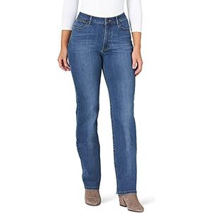 Wrangler Women's High Rise True Straight Fit Jean, Hudson, 14W x 32L