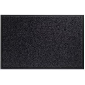 Hamat - Wasbaar tapijt Twister – zwart – 80 x 120 cm