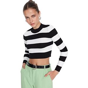 Trendyol Katoenmix Trui - Zwart - Getailleerd M Zwart, Zwart, M