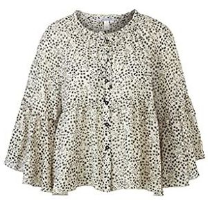 Q/S designed by Damesblouse, Beige Aop, 34