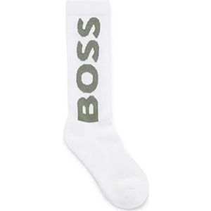 BOSS Heren QS Rib Logo CC Short_Socks, Open White113, 39-42, Open White113, 39/42 NL