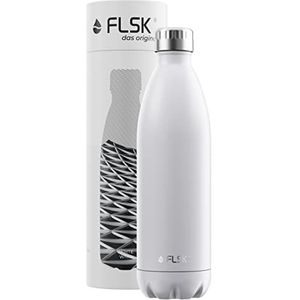 FLSK De originele roestvrijstalen drinkfles met gravure (1000 ml) • gepersonaliseerde drinkfles • thermosfles zelf vormgeven