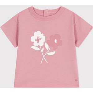 Petit Bateau T-shirt met korte mouwen voor meisjes, Roze, 24 Maanden
