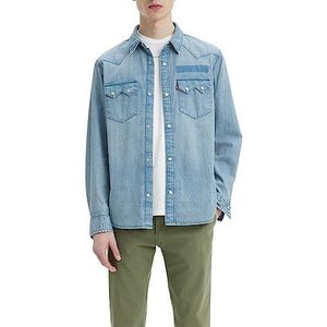 Levi's Heren Sawtooth Relaxed Fit Western Shirt, T2 Mt Marcy Medium W, M