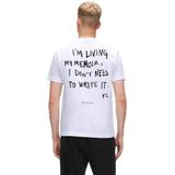 KARL LAGERFELD - Regular Karlism Tee - T-shirt - Wit - Katoen biologisch