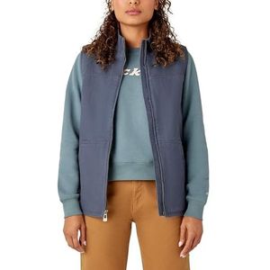 Dickies Dames W Sherpa Duck Vest Work Utility Bovenkleding, Diesel Grijs, L, Diesel Grijs, L