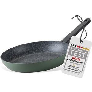 Fackelmann Statement braadpan 28 cm, gerecycled aluminium met keramische antiaanbaklaag, geschikt voor alle warmtebronnen, inclusief inductie, groen