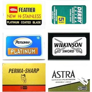 Scheermesjes - 40 Stuks - Diverse Merken - Geschikt voor Veiligheidsmes