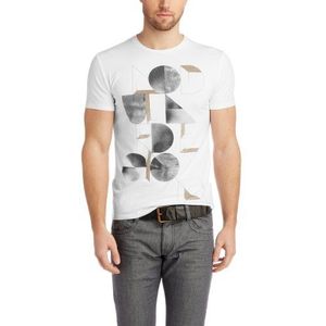 ESPRIT Collection 024EO2K002 T-shirt voor heren, katoen/elastaan met print