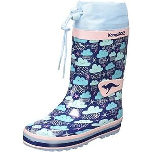 KangaROOS K-Rain rubberlaarzen, Blue Sky/Cloud, 33 EU, Blue Sky Cloud, 33 EU