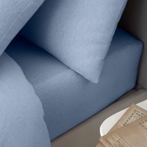 Catherine Lansfield Geborsteld Katoen Super King Hoeslaken Blauw