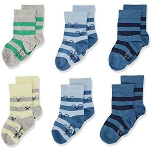 Camano Unisex Kinderen Online Baby ca-Soft Organic Cotton 6 Pack sokken, Light Blue, 19/22, lichtblauw