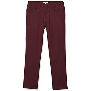 Amazon-merk - Goodthreads Skinny-fit 5-pocket Chino Casual broek, bordeaux, 30W x 28L