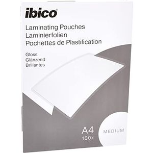 Ibico Basics A4 Lamineerhoezen, Medium, 100 Stuks, Glanzend, Glashelder, 627309