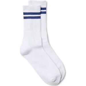 VERO MODA Vmmel Stripe Sporty Socks Noos, wit (snow white), One size