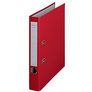 Centra Standaard ordner (grijsap RC, gelamineerd met PP-folie, A4, 5,2 cm rugbreedte, chroom) rood, 25 stuks