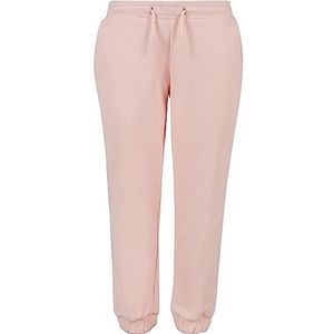 Urban Classics Joggingbroek voor meisjes, sweatpants, sportbroek met trekkoord en manchetten aan het been, verkrijgbaar in vele kleuren, maten 110/116-158/164, roze, 110/116 cm