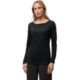 Street One - Lanea - Dames Basic Shirt - Zwart - Lange Mouwen