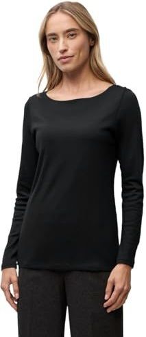 Street One - Lanea - Dames Basic Shirt - Zwart - Lange Mouwen