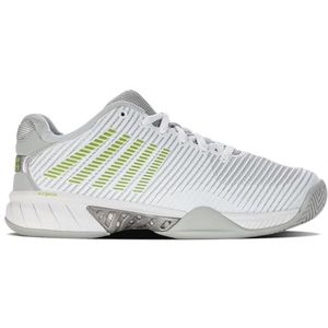 K-Swiss Performance Hypercourt Express 2 tennisschoen voor dames, wit/grijs/paars/limoengroen, 39 EU, Wit Grijs Violet Lime Green, 39 EU