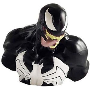 Marvel Deluxe spaarpot Venom buste zwart/wit, bedrukt, materiaal: pvc, in geschenkverpakking.