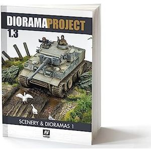 Vallejo 75049 boek: Diorama Project 1.3, Scenery and Dioramas, alleen in het Engels modelbouwpakket, meerkleurig