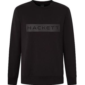 Hackett London Essential Sp Crew Sweatshirt voor heren, Zwart (zwart), XS