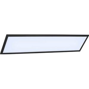 BRILONER – Plafondlamp led, ledpaneel dimbaar, kleurtemperatuurregeling, incl. afstandsbediening, 24 W, 2.600 lumen, wit-zwart, 1000 x 250 x 60 mm (l x b x h)